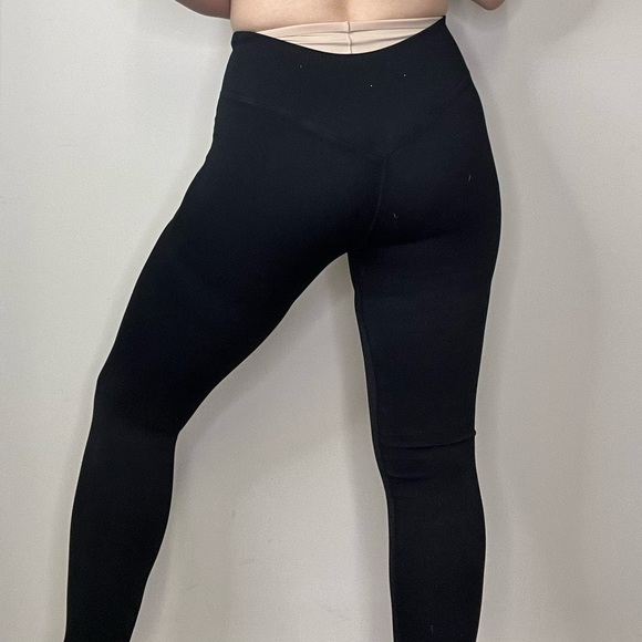 Bombshell Sportswear Ribbed Seamless Leggings Black Silver Logo Size XS NEW - Picture 11 of 15